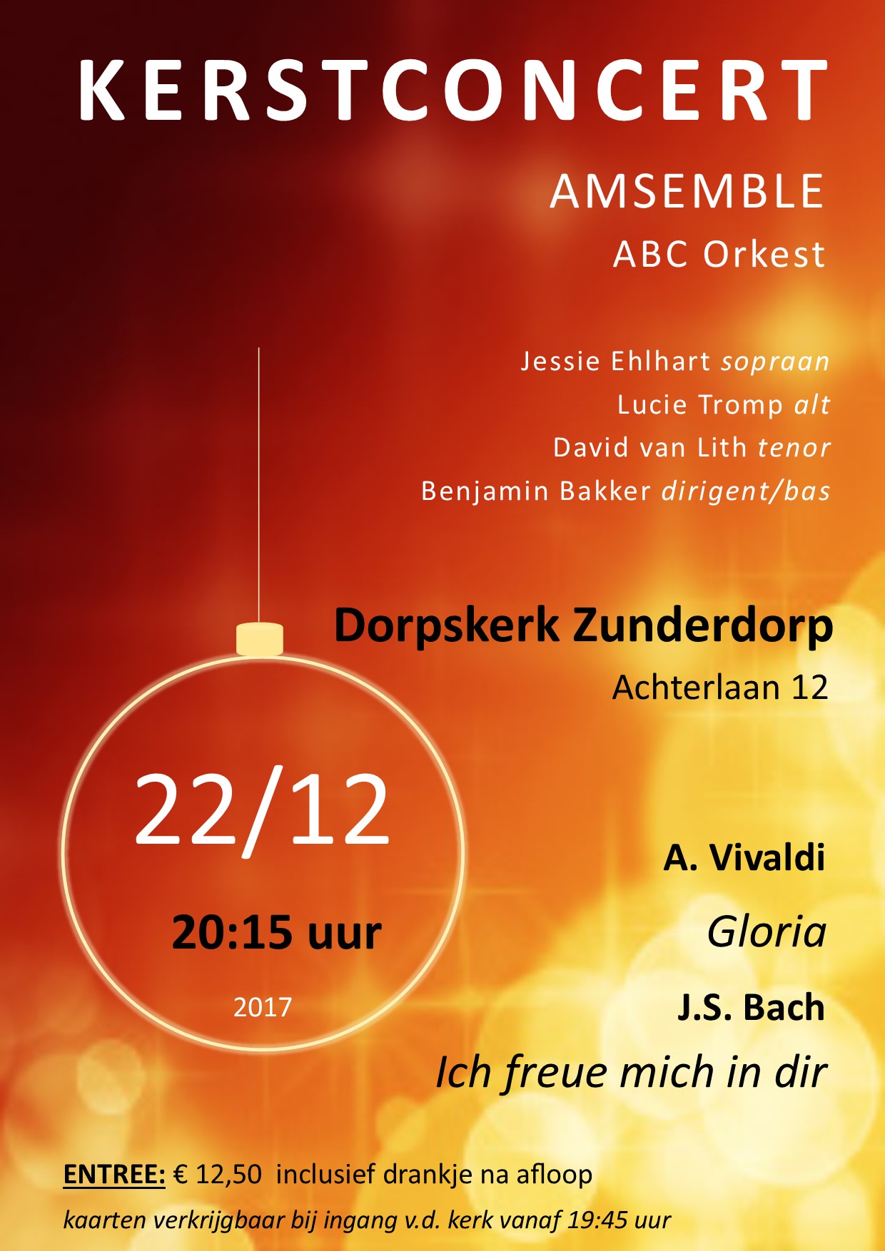 2017 - solo singing - Concert Amsemble kerst